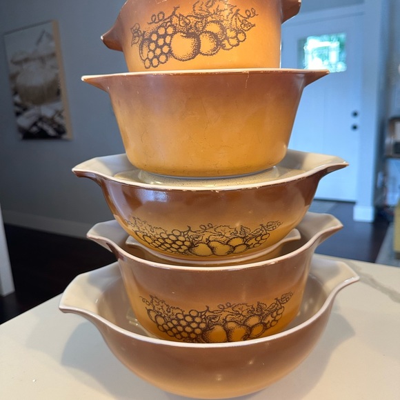 Pyrex bowls set of 5 - Picture 3 of 4